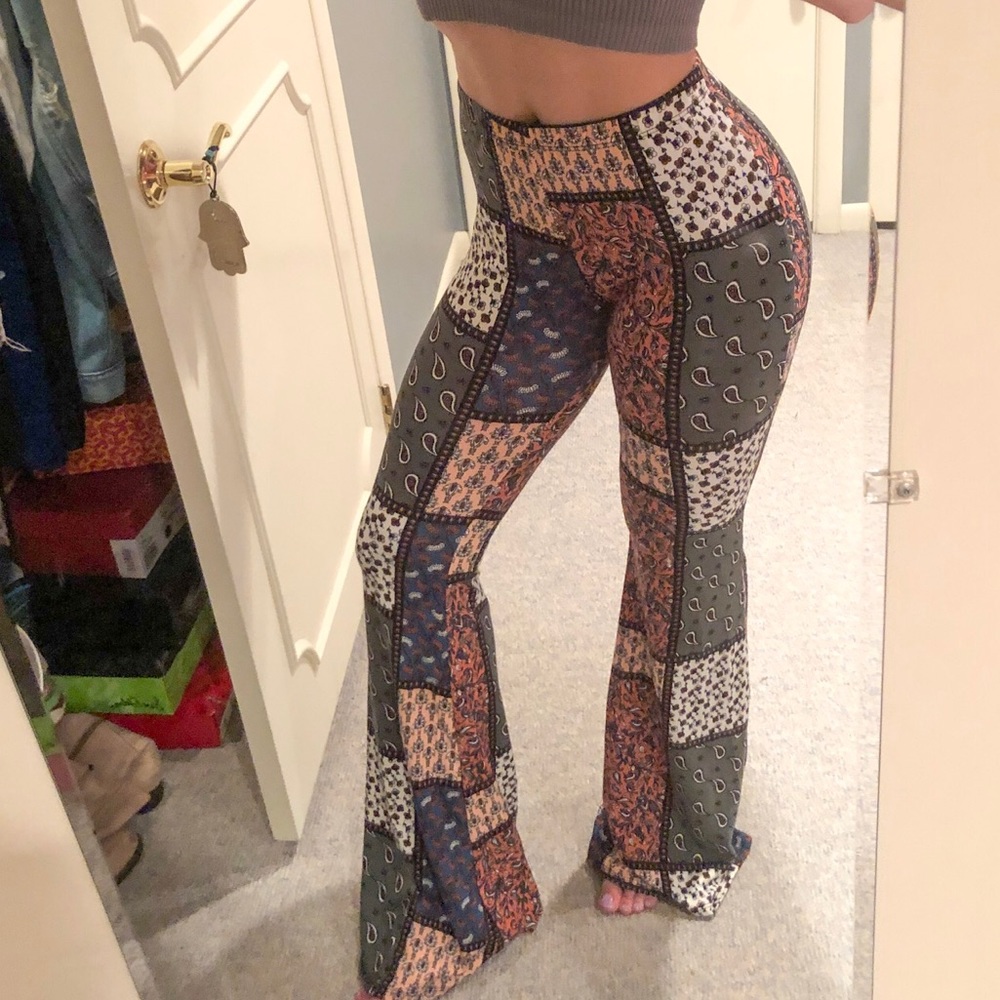 Printed palazzo pants